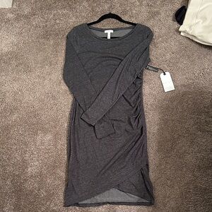 Nordstrom Charcoal Long Sleeve Dress